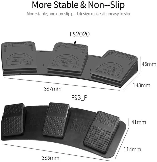 FS2020U1 USB Foot Switch Control Key Customized Computer Keyboard ...