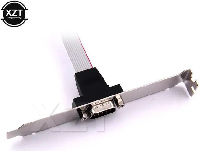 Alt view image 3 of 3 - 1pcs for Motherboard 9 Pin RS232 DB9 Pin Com Port Ribbon Serial Cable Connector Bracket Female