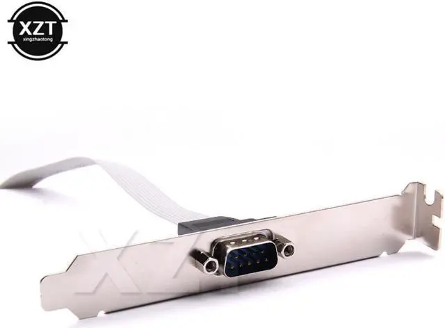 Alt view image 2 of 3 - 1pcs for Motherboard 9 Pin RS232 DB9 Pin Com Port Ribbon Serial Cable Connector Bracket Female