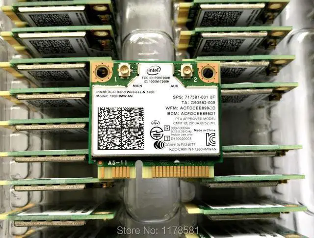 Main image of For Intel 7260HMW 7260AN 300Mbps half Mini PCI-e Bluetooth-compatible Wireless wifi card 2.4G/5G