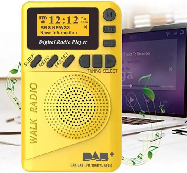 Alt view image 2 of 3 - DAB Digital FM Radio Portable DAB/DAB+/FM Digital Radio Receiver Demodulator With 1.5 Inch LCD Screen 1000Mah
