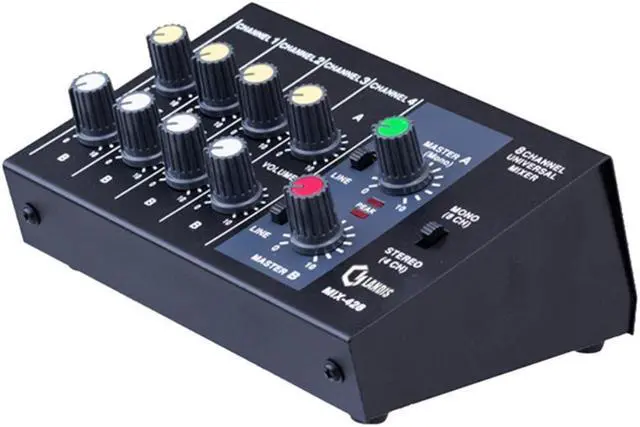 Main image of Mixing Console 8 Channel Panel Karaoke Microphone Sound Mixer Digital Adjusting Stereo Us Plug