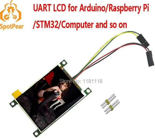 Alt view image 3 of 4 - 2.2 Inch UART LCD TFT Display Module with FLASH Colorful Screen Serial Port for Arduino Raspberry Pi STM32 Computer PC