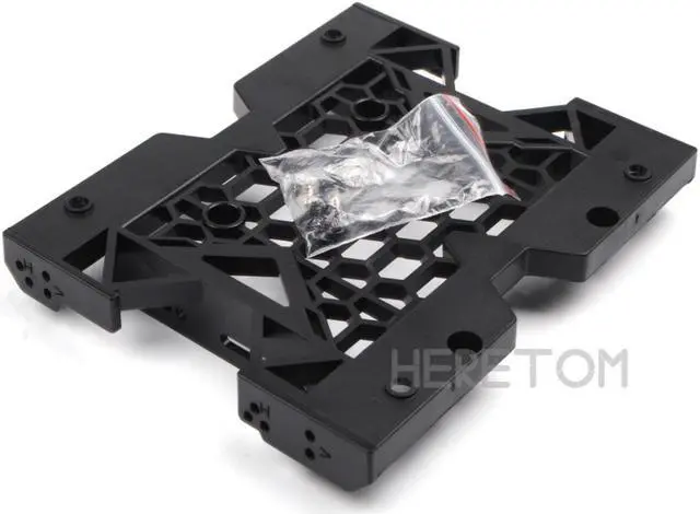 Alt view image 6 of 6 - 5.25" to 3.5" 2.5" SSD HDD Adapter Bracket Cooling PC Fan Mounting Bracket W/screws