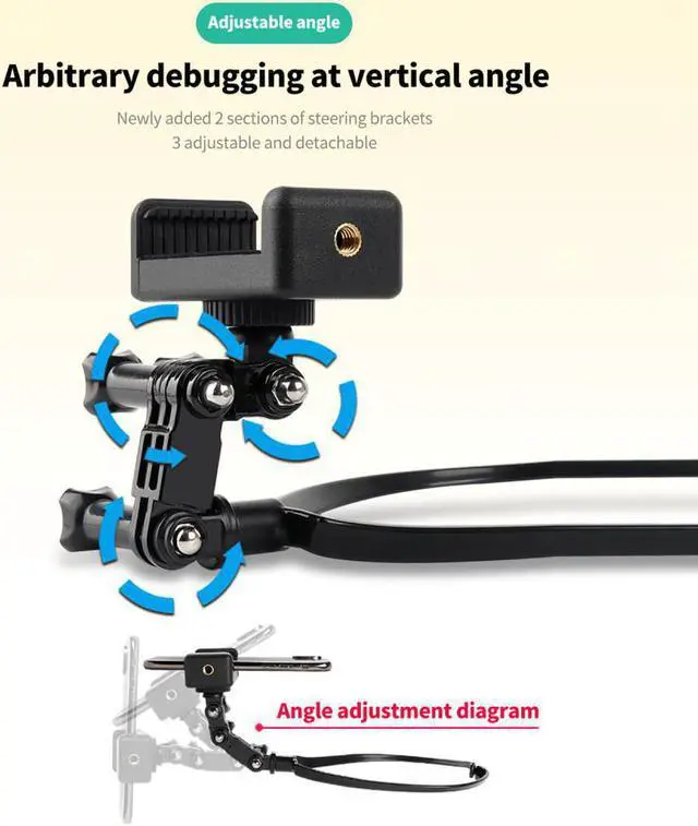 Alt view image 3 of 4 - Phone Neck Holder Mount for Samsung Huawei Xiaomi Iphone Hanging Neck Bracket with Phone Clip Holder