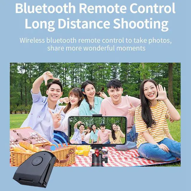 Alt view image 3 of 4 - Universal Bluetooth Wireless Phone Camera Shutter Mobile Phone Clip Holder with Remote Control for Iphone Huawei Xiaomi Samsung
