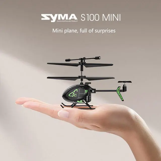 Main image of SYMA S100 Cute Super Small Mini Helicopter Aircraft Indoor RC Toys Airplane