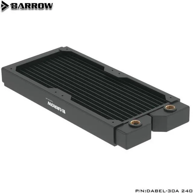 Alt view image 3 of 3 - Barrow Thick 30mmDabel-30a 120MM series Radiator High-density single-wave copper water cooling row 120MM