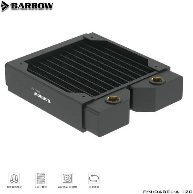 Main image of Barrow (Thick:34MM) Dabel-a 120 High Density Single Wave Copper Water Cooling Radiator 34MM