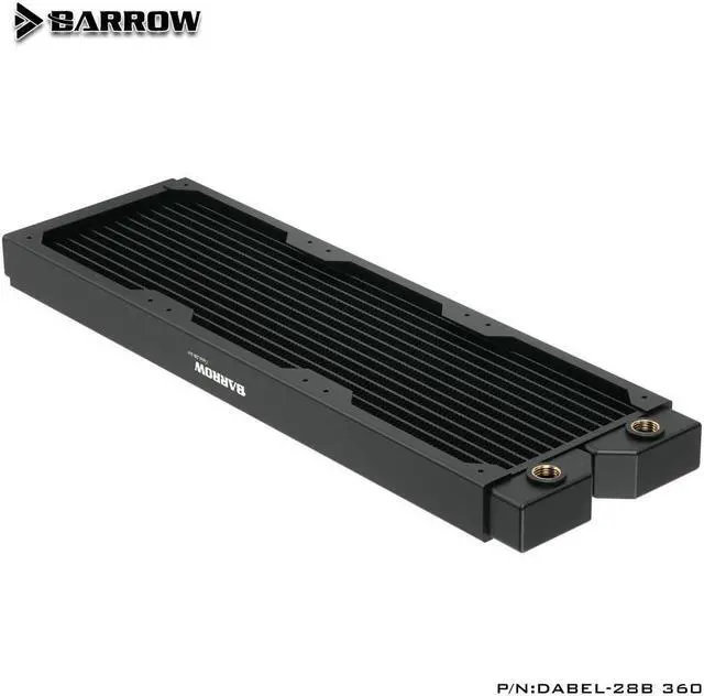 Alt view image 3 of 3 - Barrow (Thick:28MM)Dabel-28b 240MM High Density Single Wave Copper Water Cooling Radiator 28MM