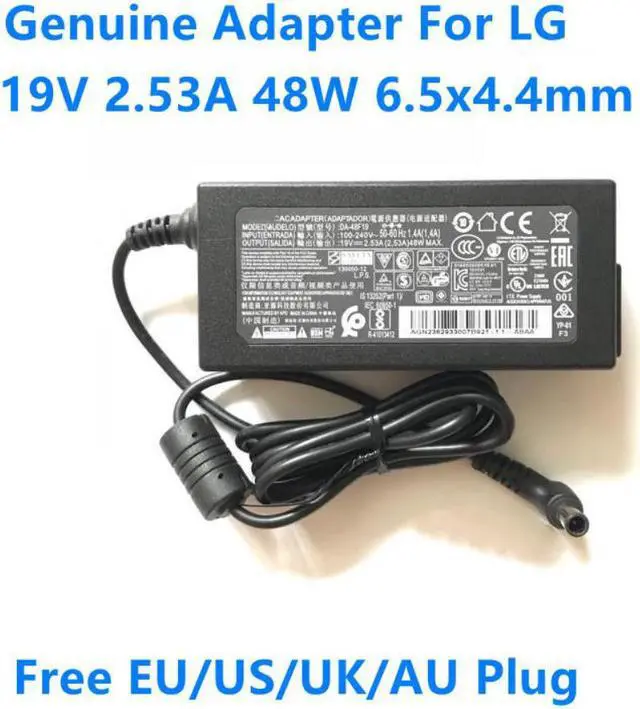 Main image of 19V 2.53A 48W DA-48F19 LCAP35 LCAP45 AC Adapter For LG 32 inch TV 32MB25VQ 32LF5800 LCD MONITOR Laptop Power Charger