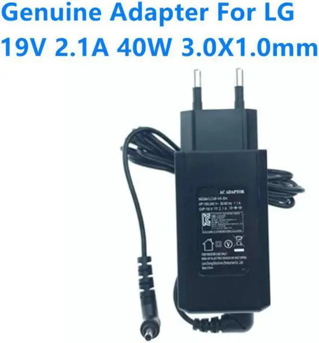 Main image of 19V 2.1A 40W 3.0x1.0mm LCAP48-BK LCAP48-WK WA-40G19FS AC Power Adapter For LG GRAM 15Z960 14Z970 15Z980 Laptop Charger