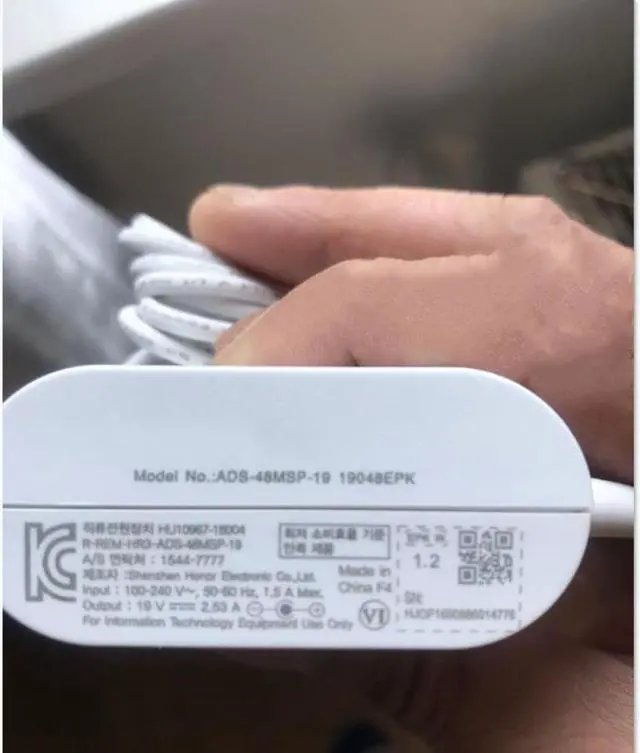 Alt view image 2 of 2 - AC Adapter Charger For LG ADS-48MSP-19 19V 2.53A 48W WA-48B19FS DA-48F19 Power Supply For LG GRAM 15Z970 14Z980C Laptop