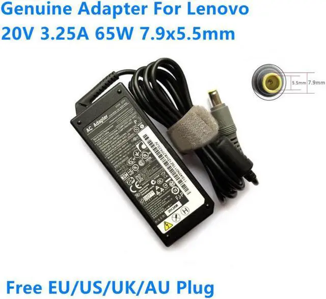 Main image of 20V 3.25A 65W 45N0119 42T4416 92P1154 Power Supply AC Adapter For Lenovo Thinkpad Laptop Charger