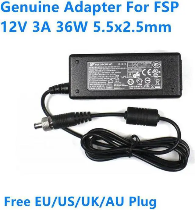 Main image of 12V 3A 36W 5.5x2.5mm FSP FSP036-RAB FSP036-RBBN2 Switching Power Supply AC Adapter For Monitor Charger