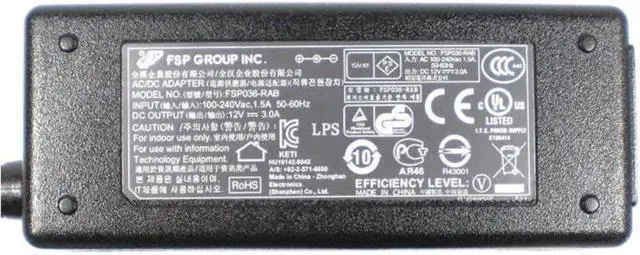 Alt view image 2 of 2 - 12V 3A 36W 5.5x2.5mm FSP FSP036-RAB FSP036-RBBN2 Switching Power Supply AC Adapter For Monitor Charger