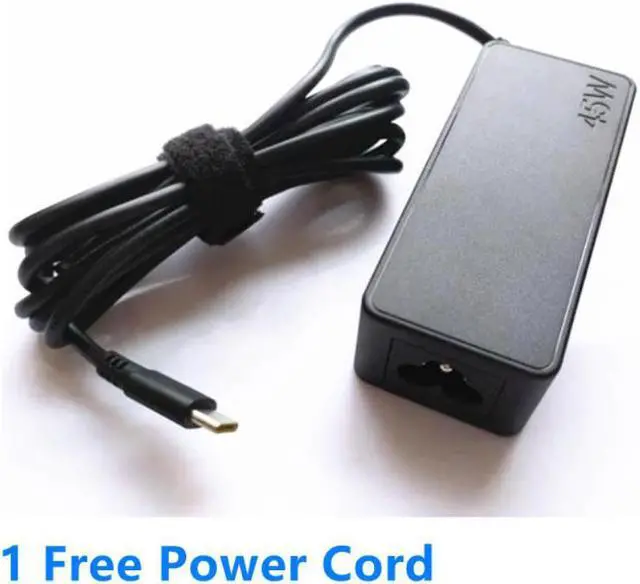 Alt view image 2 of 2 - 45W AC Adapter Charger 5V 2A 9V 2A 15V 3A 20V 2.25A For Lenovo ThinkPad ADLX45YLC3A ADLX45YLC3D USB Laptop Power Supply