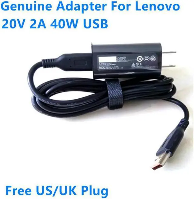 Main image of 20V 2A 40W USB ADL40WDA ADL40WCA ADL40WLA AC Power Adapter For Lenovo YOGA 3 11 PRO-1370 5Y71 700s-14isk Laptop Charger