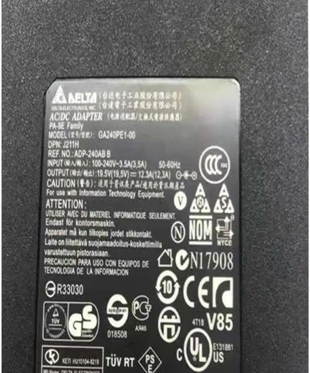Alt view image 2 of 2 - DELTA ADP-240AB B 240W 19.5V 12.3A ADP-240AB D GA240PE1-00 AC Adapter For 230W Laptop Power Supply Charger