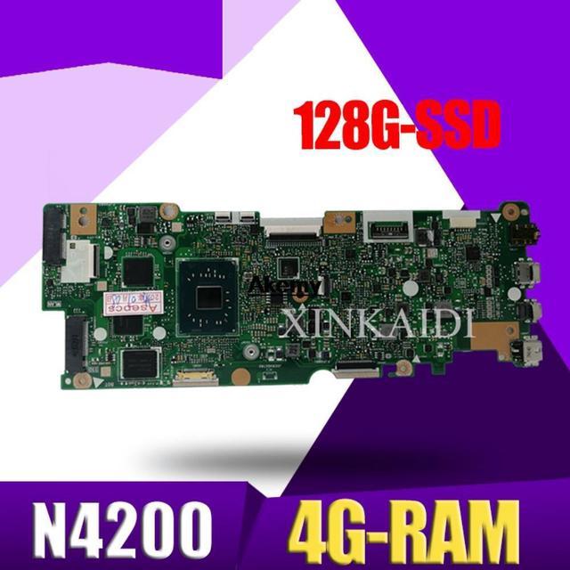 with N4200-CPU 4G-RAM 128G-SSD Laptop Motherboard For Asus