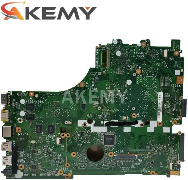 Alt view image 3 of 3 - X550DP Mainboard REV2.0 For ASUS X550DP X750DP X550 X550D K550DP Laptop Motherboard  LVDS/40PIN HD8670M/2GB