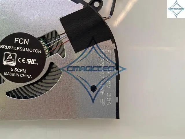 Alt view image 2 of 2 - For Dell DELL Latitude 3400 3500 Inspiron 5584 15-5584 0T6RHW T6RHW DFS5K12214161H Laptop Cpu Cooling Cooler Fan
