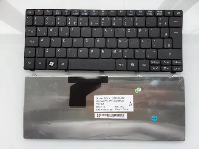 Main image of for Acer Aspire One D255 D255E D257 AOD257 D260 D270 521 522 532 532H 533 NAV50 BR Brazilian laptop keyboard PK130D31A26