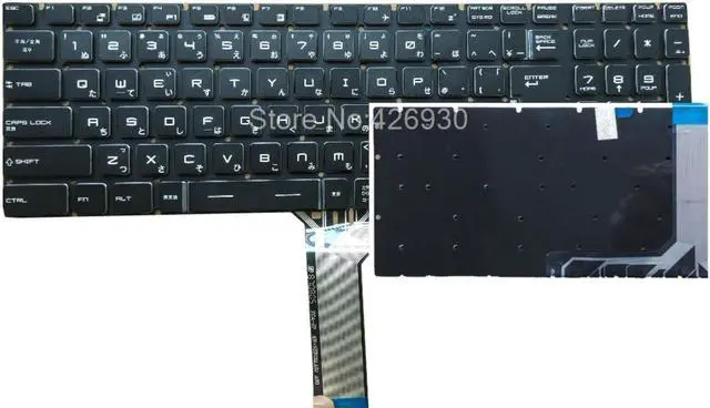 Main image of JP RGB Backlit Keyboard For MSI GE63 7RC 7RD GE63 RAIDER 8RE 8RF 8SE 8SF SG 9SF GE63VR 7RE 7RF GE73 GE75 GS75 GP75 GL75 Japanese
