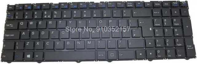 Main image of UK Keyboard For CLEVO N250 CVM15F36GB-430 6-80-N25J0-190-1 N350DV N350DW  N350TV N550RC1 N550RN United Kingdom UK NO Frame