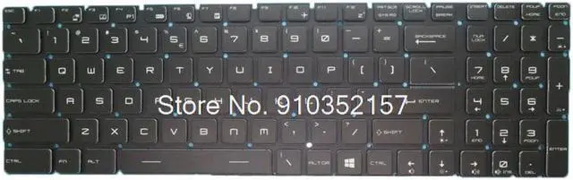 Main image of Backlit Keyboard For MSI WT73VR 7RM MS-17A1 WT73VR 7RM-648US 7RM-1211US MS17A1 WE62 WE72 WS60 WS63 WT72 English US No Frame