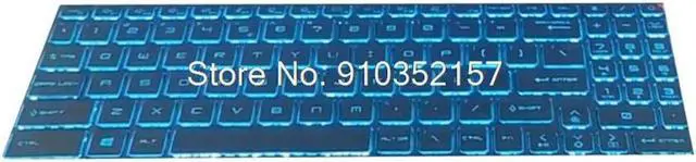 Main image of Blue Backlit Keyboard For MSI Crosshair 17 Crosshair 17 A11UCK A11UDK Crosshair 17 A11UEK MS-17L1 MS-17L2 English US No Frame