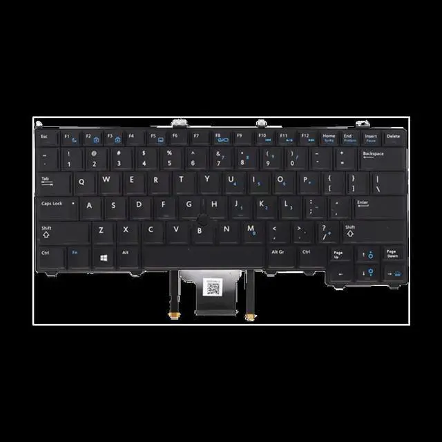 Main image of US for Dell Keyboard Positivo Notebook Dns Clevo Intelbras 12 7000 E7440 E7420 E7240 E7420D Backlit Pointer