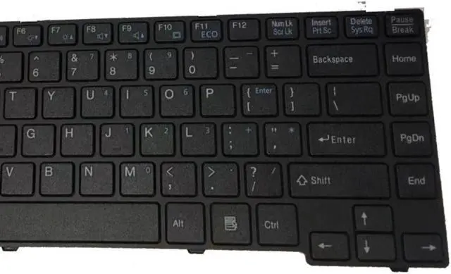 Alt view image 3 of 4 - Laptop Keyboard for Fujitsu Lifebook UH552 UH572 V132326AS1 CP579494-01 6037B0070201 V132326AS3 CP615704-01 US English Black