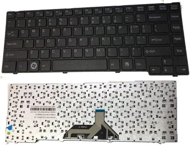 Main image of Laptop Keyboard for Fujitsu Lifebook UH552 UH572 V132326AS1 CP579494-01 6037B0070201 V132326AS3 CP615704-01 US English Black