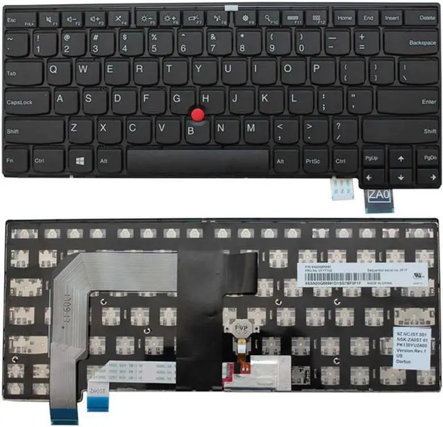 Main image of PANSI Laptop Replacement Keyboard for Lenovo ThinkPad T460s T470s Laptop No Backlight 6 Fixing Screws