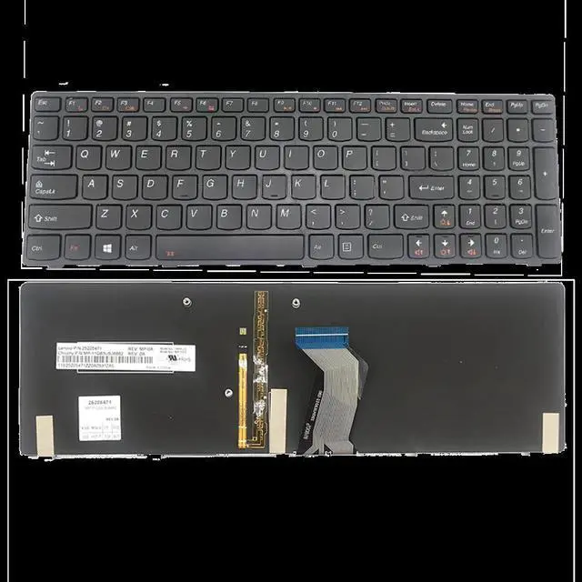 Alt view image 4 of 4 - Factory US for Thinkpad Backlit Keyboard for Laptop Clevo Dns Intelbras for Lenovo Y580 Y580N Y580NT