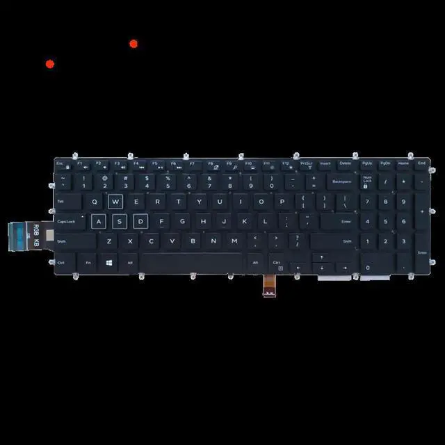 Alt view image 2 of 4 - FOR Dell Notebook for Keyboard for Laptop Dns Clevo Black Packard Bell Alienware M15 M17 R1 2019  US