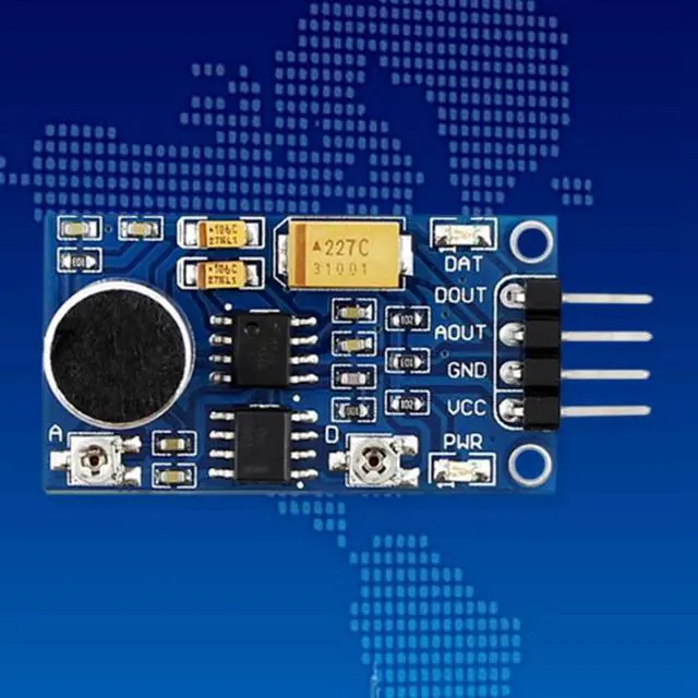 Alt view image 2 of 6 - Waveshare Audio Signal Amplifier Sound Sensor Module Sound Control Module Sound Detection Module LM386 For Arduino