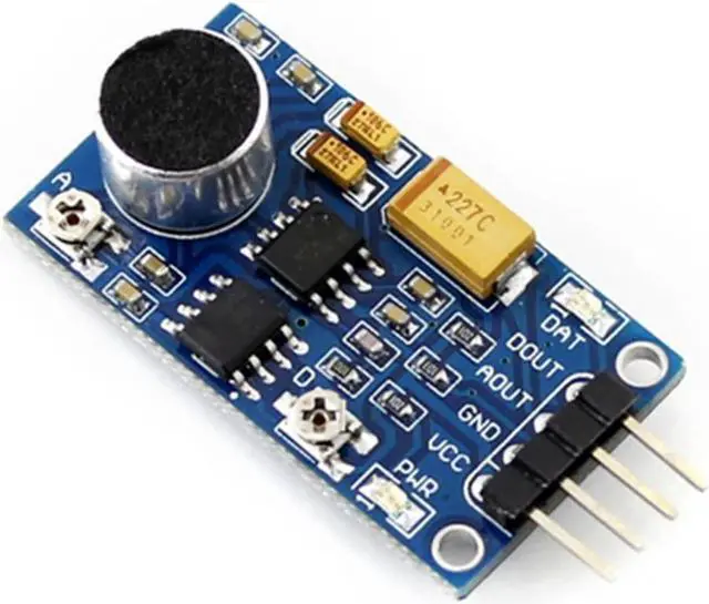 Alt view image 3 of 6 - Waveshare Audio Signal Amplifier Sound Sensor Module Sound Control Module Sound Detection Module LM386 For Arduino