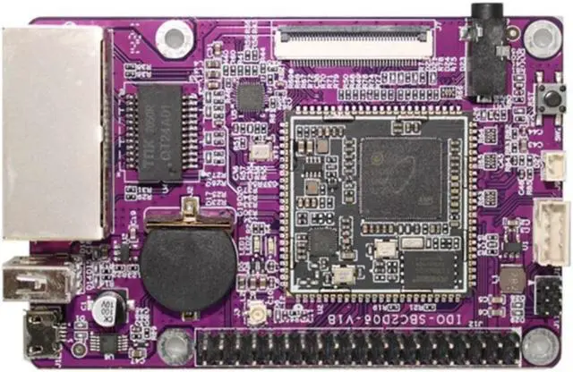 Main image of IDO-SBC2D06-V1B-22W SSD202 Double Network Port Development Board Small Gateway SBC2D06