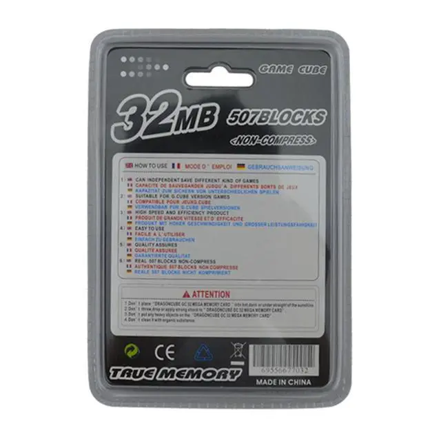 Alt view image 2 of 2 - 100pcs a lot Wholesale 32MB Memory Storage Card Saver  for NGC for GameCube