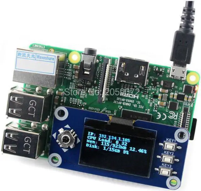Alt view image 3 of 3 - raspberry pi 3 model b /4B zero w 1.3inch oled LCD 1.3 inch LCD