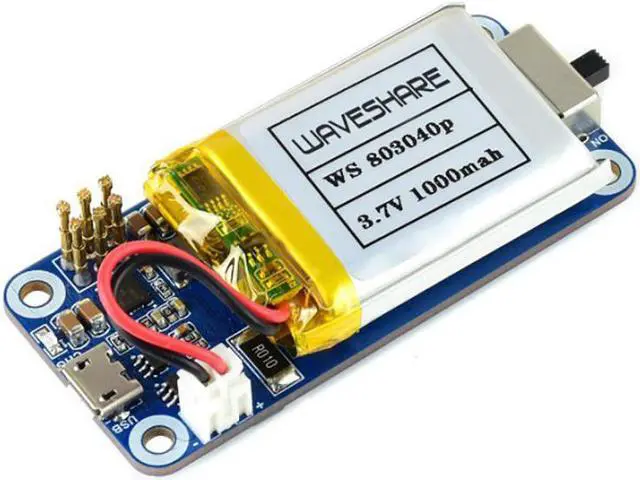 Alt view image 3 of 5 - Raspberry Pi Zero WH Package F, with UPS Module and 1.3inch LCD Display 512MB RAM 802.11 b/g/n WiFi wireless LAN