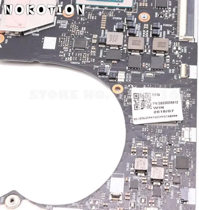 Alt view image 5 of 6 - For Lenovo IdeaPad 720S-13ARR Laptop Motherboard Ryzen 7 2700U CPU 8GB RAM 5B20Q59412 ES321 NM-B441