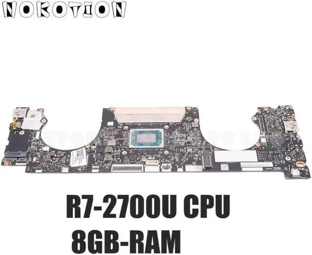 Alt view image 4 of 6 - For Lenovo IdeaPad 720S-13ARR Laptop Motherboard Ryzen 7 2700U CPU 8GB RAM 5B20Q59412 ES321 NM-B441