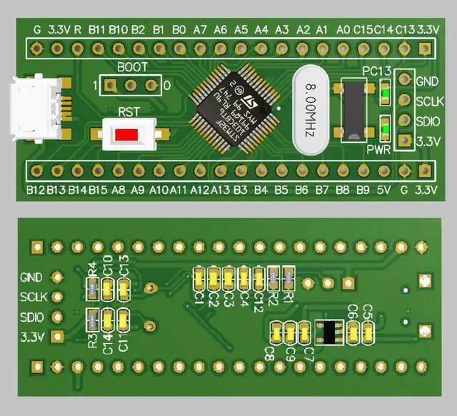 Alt view image 2 of 2 - Stm32f103cbt6 Core Board Large Capacity Product STM32F103 Minimum System Development Board Promotion