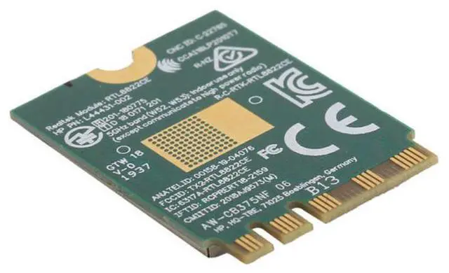 Alt view image 3 of 3 - Wifi Module 2.4/5.0GHz Bluetooth 5.0 M.2 NGFF Wireless Network Card 802.11a/b/g/n/ac