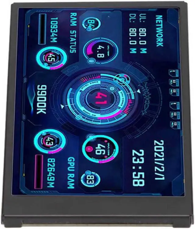 Alt view image 2 of 6 - 3.5inch IPS USB Mini Screen AIDA64 PC CPU RAM Data Monitor PC Sensor Panel Display Temperature Monitor Computer Temp Monitor