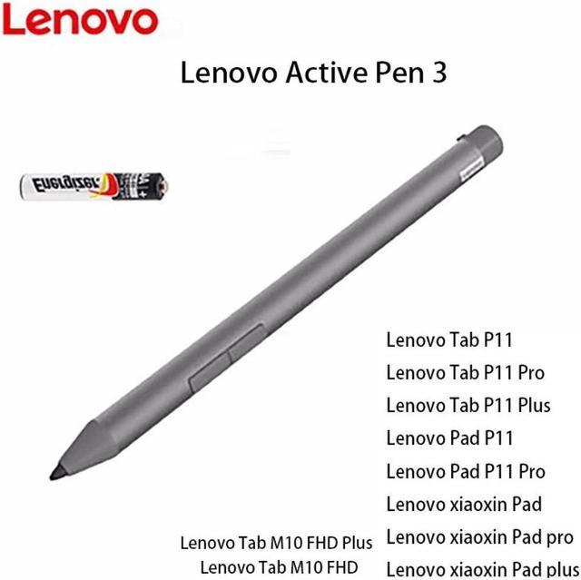 Lenovo Active Pen 3 - Stylet actif - electrostatique actif - 2 boutons -  gris - pour Tab P11 Plus ZA9N, ZA9R, ZA9W (ZG38C03407), Dispositifs de  pointage