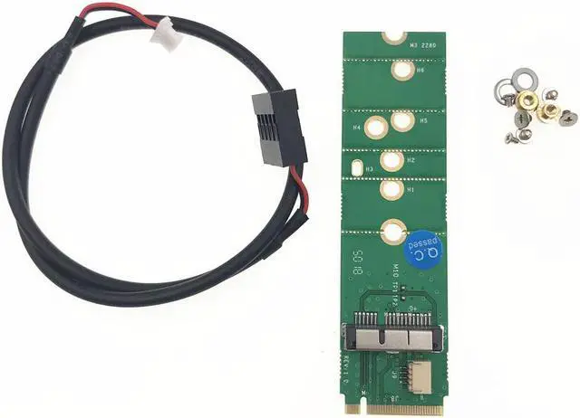 Main image of 6+12 Pin Wifi Wireless Card BCM94360CS2 BCM94360CS2  BCM943602CS to NGFF M.2 KEY M PCI-E SSD Slot with bluetooth cable